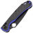 Нож Daggerr Sting X-Lock DLC сталь D2 рукоять Blue G10/CF