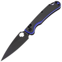 Нож Daggerr Sting X-Lock DLC сталь D2 рукоять Blue G10/CF