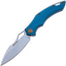 Нож Fox Sparrow Sandblast сталь 9Cr13MoV рукоять Blue Aluminium (FE-030)