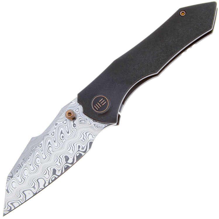 Нож We Knife High-Fin сталь Hakkapella Damasteel рукоять Black Titanium (WE22005-DS1)