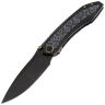 Нож WE Knife Winsome blackwash сталь M390 рукоять Black Ti/Gray G10/Rose CF (WE23092-1)