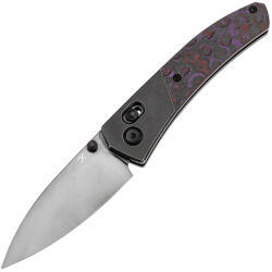 Нож Kansept Dako mirror DLC сталь S35VN рукоять Ti/Purple Haze FatCarbon