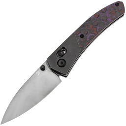 Нож Kansept Dako mirror DLC сталь S35VN рукоять Ti/Purple Haze FatCarbon