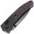 Нож Kansept Dako mirror DLC сталь S35VN рукоять Ti/Purple Haze FatCarbon