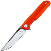 Нож Bestechman Dundee satin/grey titanized сталь D2 рукоять Orange G10 (BMK01H)