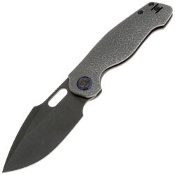 Нож Kunwu Gringo DLC сталь S390 рукоять Stonewash honeydew Ti