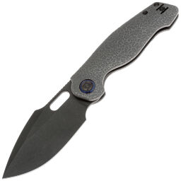 Нож Kunwu Gringo DLC сталь S390 рукоять Stonewash honeydew Ti