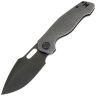 Нож Kunwu Gringo DLC сталь S390 рукоять Stonewash honeydew Ti