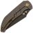 Нож WE Knife Riff-Raff blackwash сталь CPM-20CV рукоять Bronze Ti (WE22020B-1)