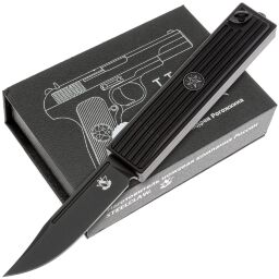 Нож Steelclaw TT-2 Black сталь D2 рукоять G10/алюминий