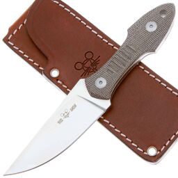 Нож GiantMouse GMF3 сталь N690 Satin рукоять Green Canvas Micarta