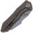 Нож We Knife High-Fin stonewash сталь CPM-20CV рукоять Tiger Striped Flamed Titanium (WE22005-4)