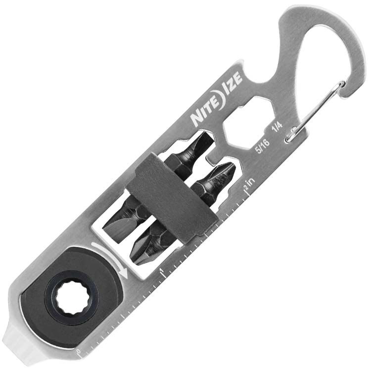 Карманный инструмент Nite Ize Ratchet Key Tool Stainless (KMTRT-11-R3)