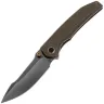 Нож WE Knife Ryson polished grey сталь M390 рукоять Bronze Titanium (WE24086-3)