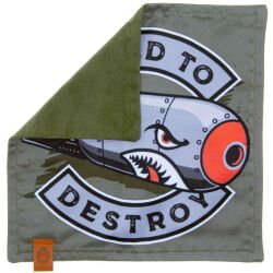 Хэнк (платок) MonkeyCREW Build to Destroy/Green 20*20см