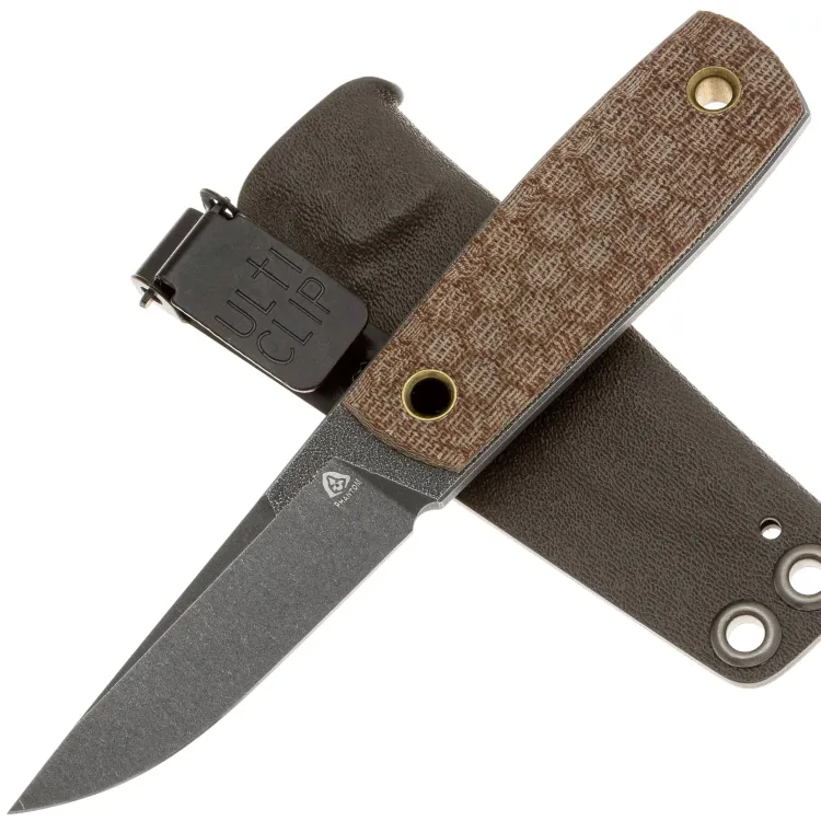 Нож PhantomTools Puukko M сталь K110 рукоять Brown canvas Micarta