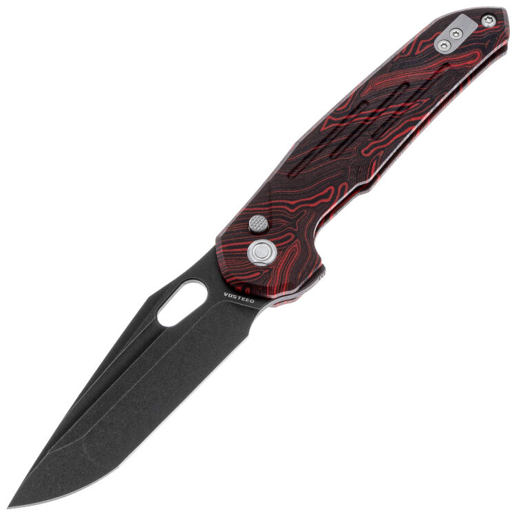 Нож Vosteed Thunderbird blackwash сталь M390 рукоять Black/Red Topo G10