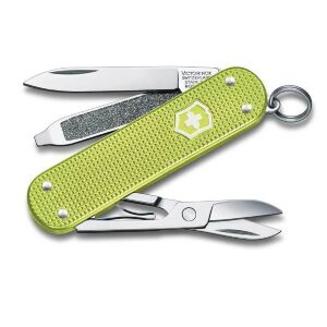 Нож-брелок Victorinox Classic SD Alox Lime Twist 58мм (0.6221.241G)  (0.6221.241G)