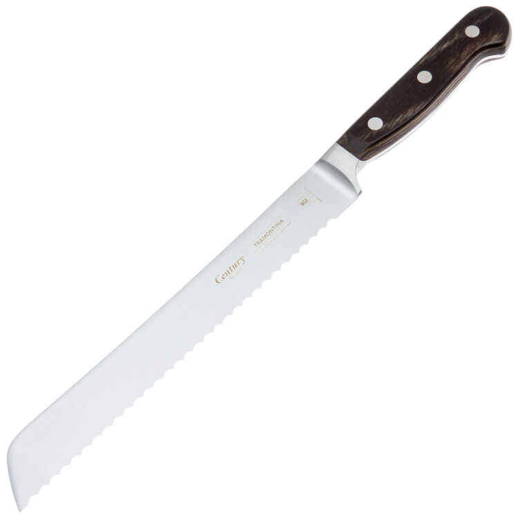 Нож кухонный Tramontina Century Wood Bread Knife 8" сталь Stainless steel рукоять дерево (21539/198)