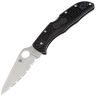 Нож Spyderco Endela Serrated сталь VG-10 рукоять Black FRN (C243SBK)