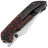 Нож Kansept Fenrir Left Handed stonewash сталь S35VN рукоять Black-Red G10/Black Titanium