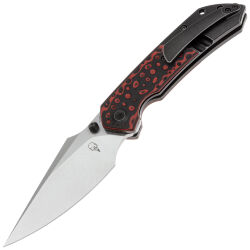 Нож Kansept Fenrir Left Handed stonewash сталь S35VN рукоять Black-Red G10/Black Titanium