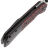 Нож Kansept Fenrir Left Handed stonewash сталь S35VN рукоять Black-Red G10/Black Titanium