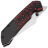 Нож Kansept Fenrir Left Handed stonewash сталь S35VN рукоять Black-Red G10/Black Titanium