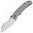Нож Kansept Pelican EDC Drop stonewash сталь S35VN рукоять Gray Titanium