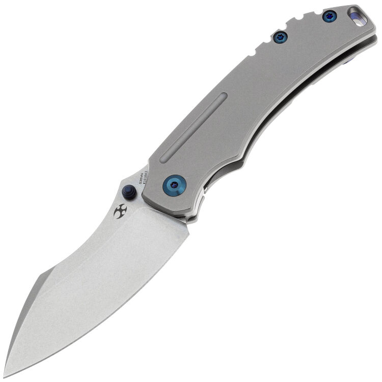 Нож Kansept Pelican EDC Drop stonewash сталь S35VN рукоять Gray Titanium