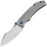 Нож Kansept Pelican EDC Drop stonewash сталь S35VN рукоять Gray Titanium