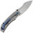 Нож Kansept Pelican EDC Drop stonewash сталь S35VN рукоять Gray Titanium