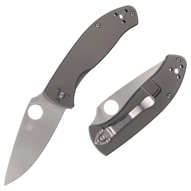Нож Spyderco Tenacious R.I.L. сталь 8Cr13MoV рукоять Gray Titanium (C122TIP)