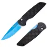 Нож Pro-Tech TR-3 sapphire blue сталь 154CM рукоять Black Fish Scales Aluminium