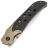 Нож WE Knife WE-Guthrie satin сталь 20CV рукоять Champagne Ti/Twill CF (WE23072B-2)