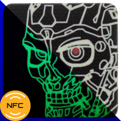 Патч Stabwoodstone Терминатор с NFC Black G10