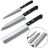 Набор из 3-х кухонных ножей Fuji Cutlery Giftset-B сталь Stainless steel рукоять пластик