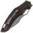 Нож Fox Sparrow Stonewashed PVD сталь 9Cr13MoV рукоять Black G10 (FE-034)