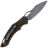 Нож Fox Sparrow Stonewashed PVD сталь 9Cr13MoV рукоять Black G10 (FE-034)