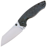 Нож Kizer Towser K Stonewash сталь Elmax рукоять Dark Matter Blue FatCarbon