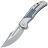 Нож Kansept Orion satin сталь S35VN рукоять Gray/Blue Satin Titanium