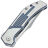Нож Kansept Orion satin сталь S35VN рукоять Gray/Blue Satin Titanium