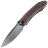 Нож WE Knife Winsome polished gray сталь M390 рукоять Gray Ti/Lava Flow FatCarbon (WE23092-4)