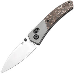 Нож Kansept Dako stonewash сталь S35VN рукоять Ti/Copper Carbon Fiber