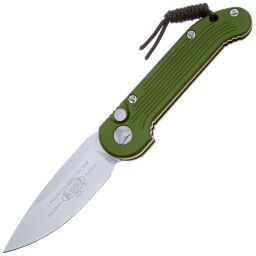 Нож Microtech LUDT stonewash сталь M390 рукоять OD Green Aluminum (135-10OD)