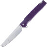 Нож Daggerr Ronin 2.0 Stonewash сталь D2 рукоять Purple G10