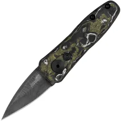 Нож Kershaw Launch 4 сталь Vegas Forge Damascus рукоять Multi Marble CF/Aluminium (7500OLDAMS)