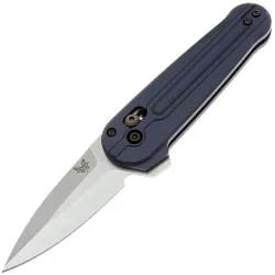 Нож Benchmade Lowden сталь M390 рукоять Crater Blue Aluminum (491)