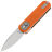 Нож Vosteed Corgi Pup satin сталь 14C28N рукоять Orange G10