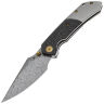 Нож Kansept Fenrir сталь Damascus рукоять Shred CF/Titanium